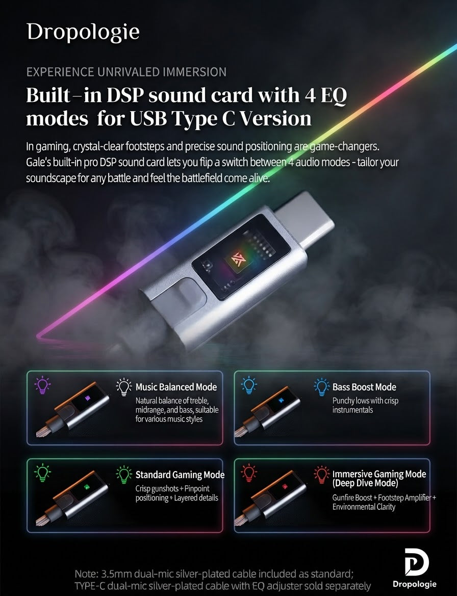 KZ Gale In-Ear Gaming Earphones E-sports Bass Metal Earbuds for Video Game Stage Live Sound Headphones
