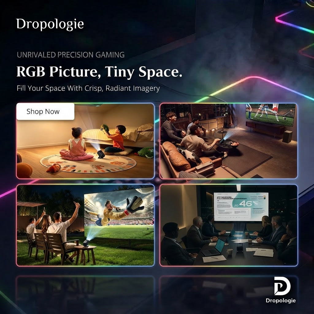 LYNCAST X1 Smart Projector – Android 14, Wi-Fi 6, 4K Support & Home Theater Entertainment