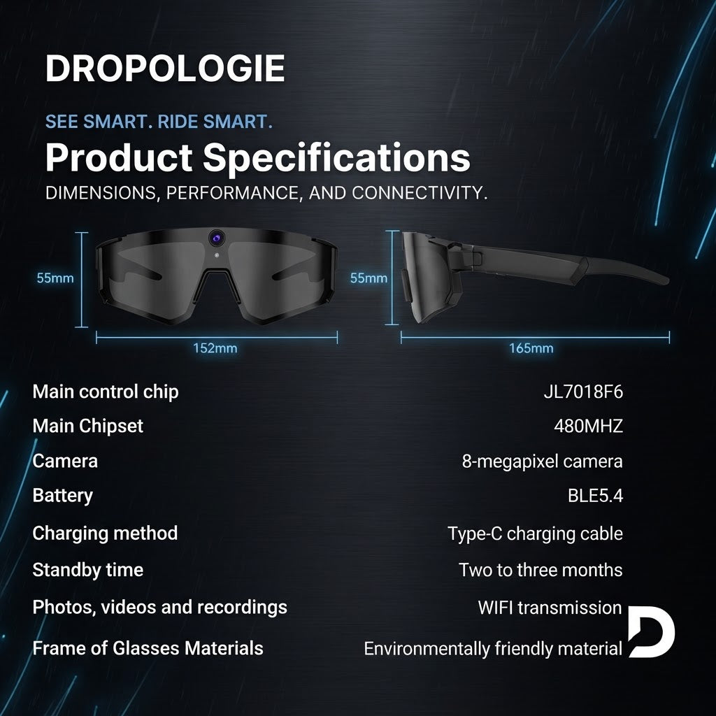 Sport Smart Glasses – M95 AI Sunglasses with 4K Camera, Bluetooth Calling & AI Translation