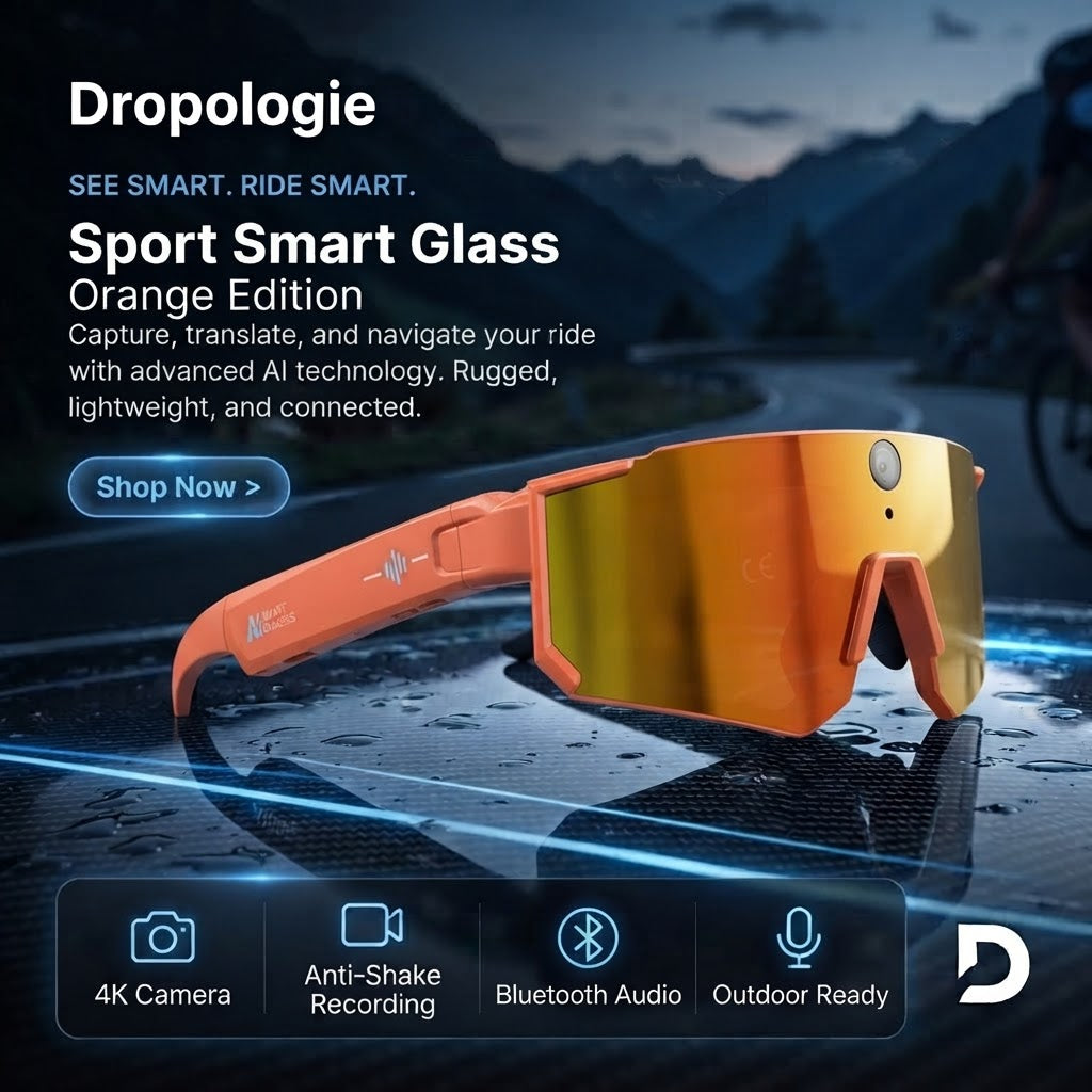 Sport Smart Glasses – M95 AI Sunglasses with 4K Camera, Bluetooth Calling & AI Translation