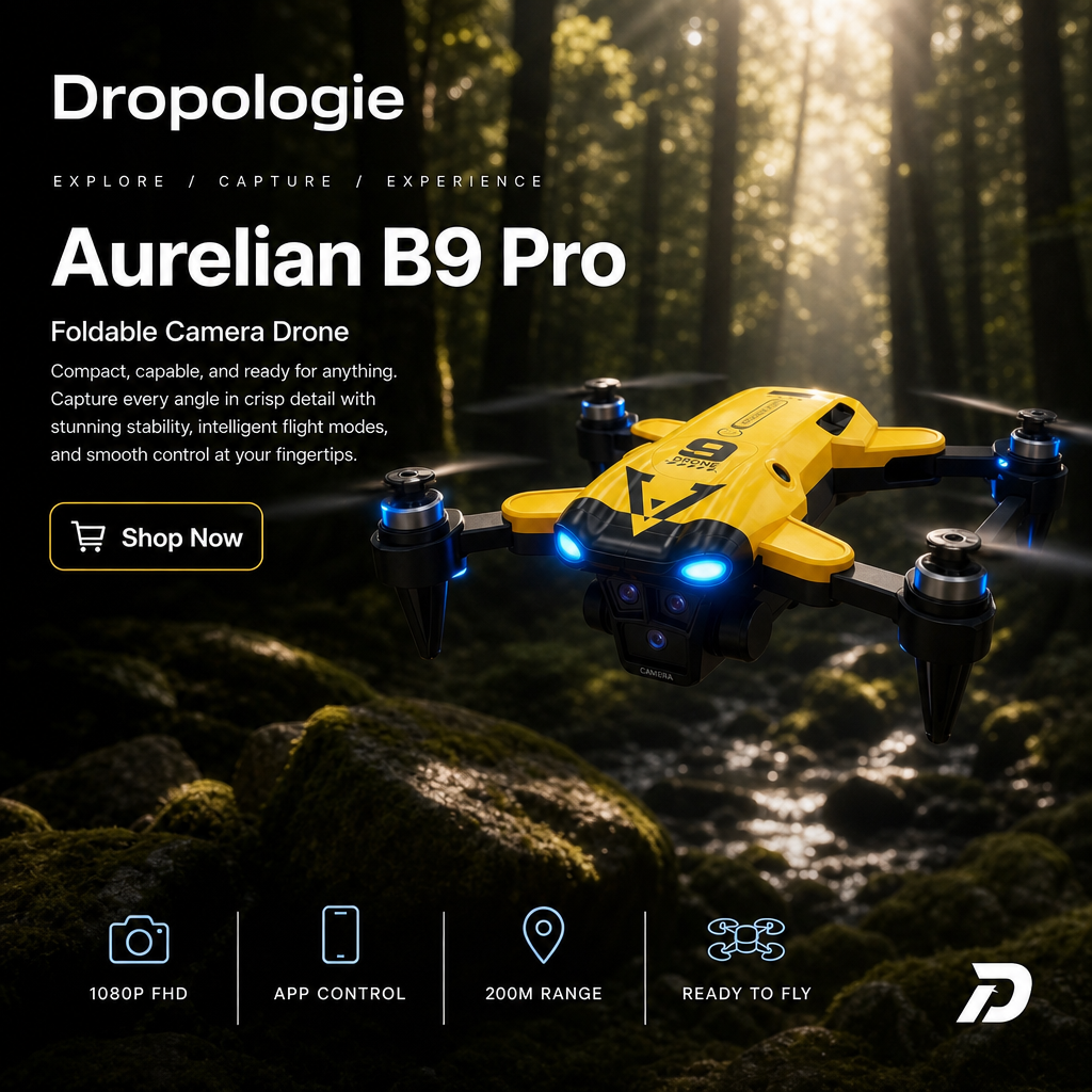Aurelian B9 Pro 8K HD Drone with Triple Cameras & Obstacle Avoidance