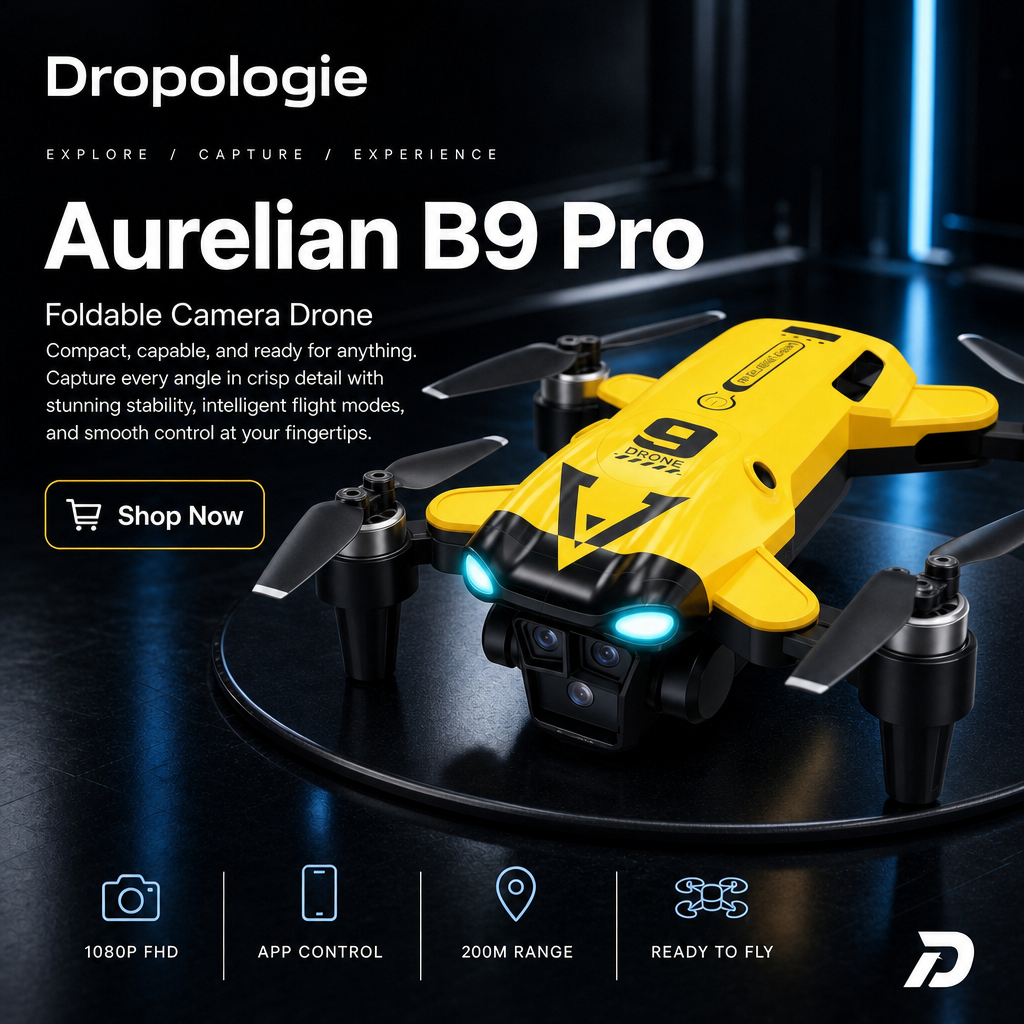 Aurelian B9 Pro 8K HD Drone with Triple Cameras & Obstacle Avoidance