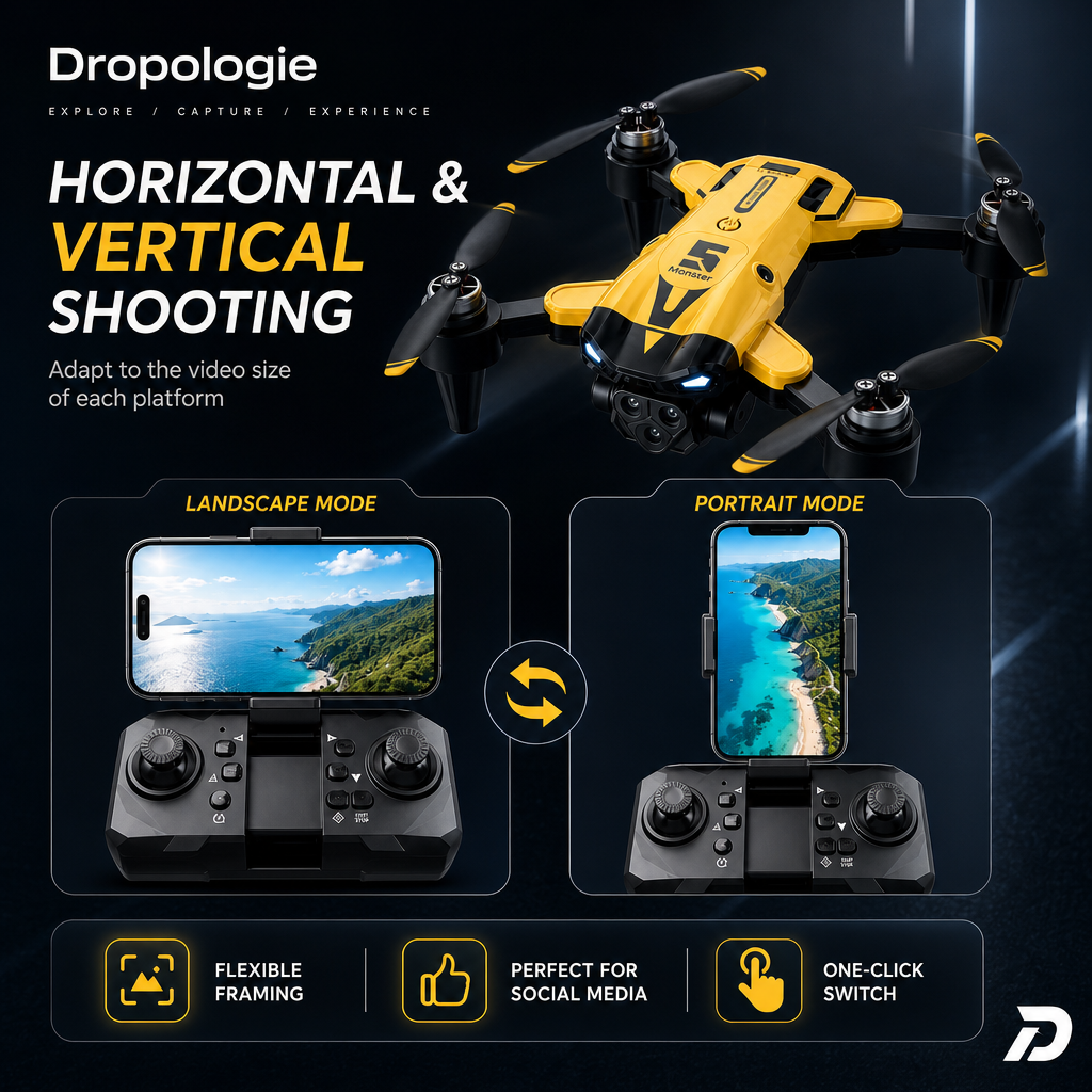 Aurelian B9 Pro 8K HD Drone with Triple Cameras & Obstacle Avoidance