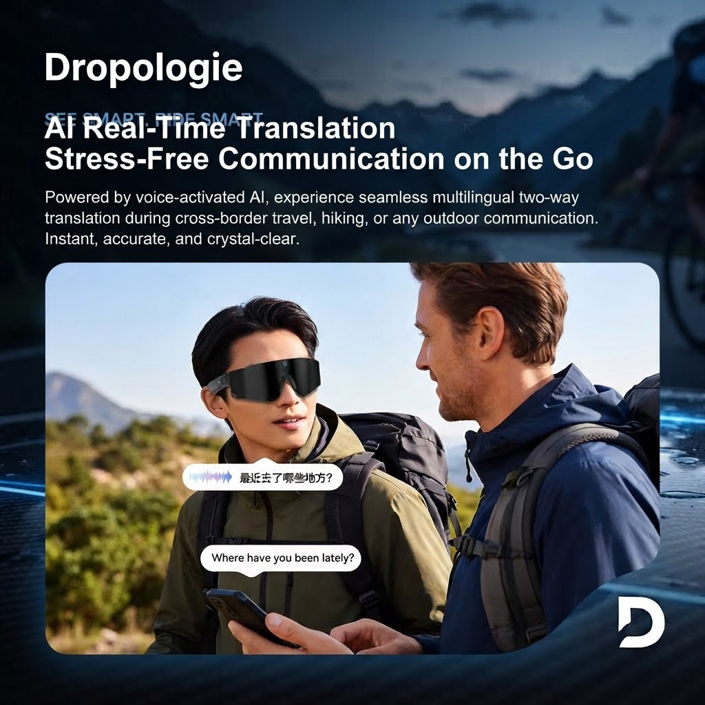 Sport Smart Glasses – M95 AI Sunglasses with 4K Camera, Bluetooth Calling & AI Translation