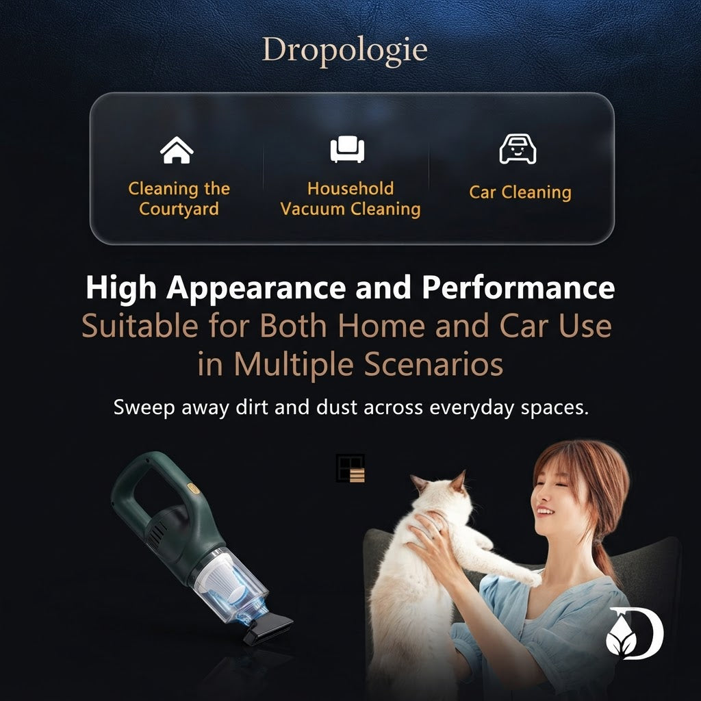 Wireless Handheld Vacuum Cleaner Cordless Chargeable 50000Pa Auto Vacuum for Home Car Pet Mini