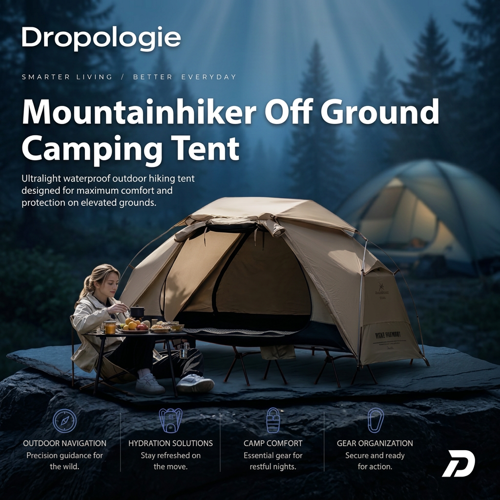 ⛺ Mountainhiker Waterproof Off Ground Camping Cot Tent – 4-Season Outdoor Tent