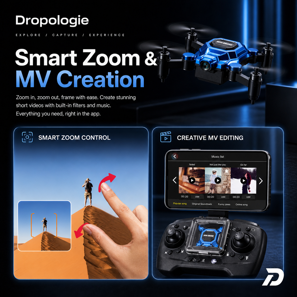 4K Mini Drone with Camera | Wi-Fi & Remote Control