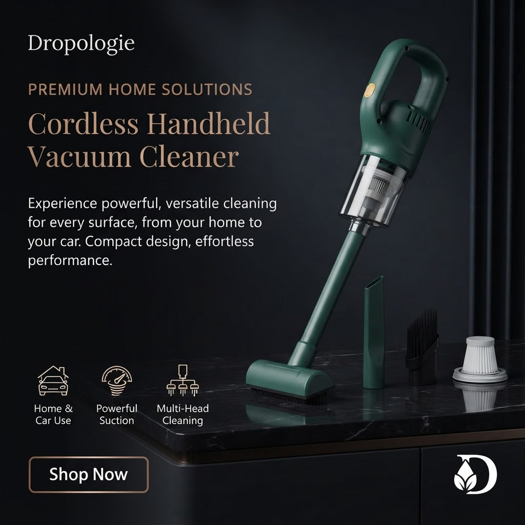 Wireless Handheld Vacuum Cleaner Cordless Chargeable 50000Pa Auto Vacuum for Home Car Pet Mini