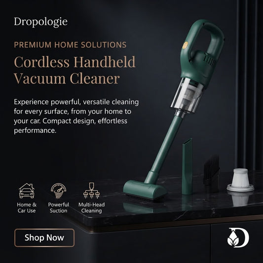 Wireless Handheld Vacuum Cleaner Cordless Chargeable 50000Pa Auto Vacuum for Home Car Pet Mini