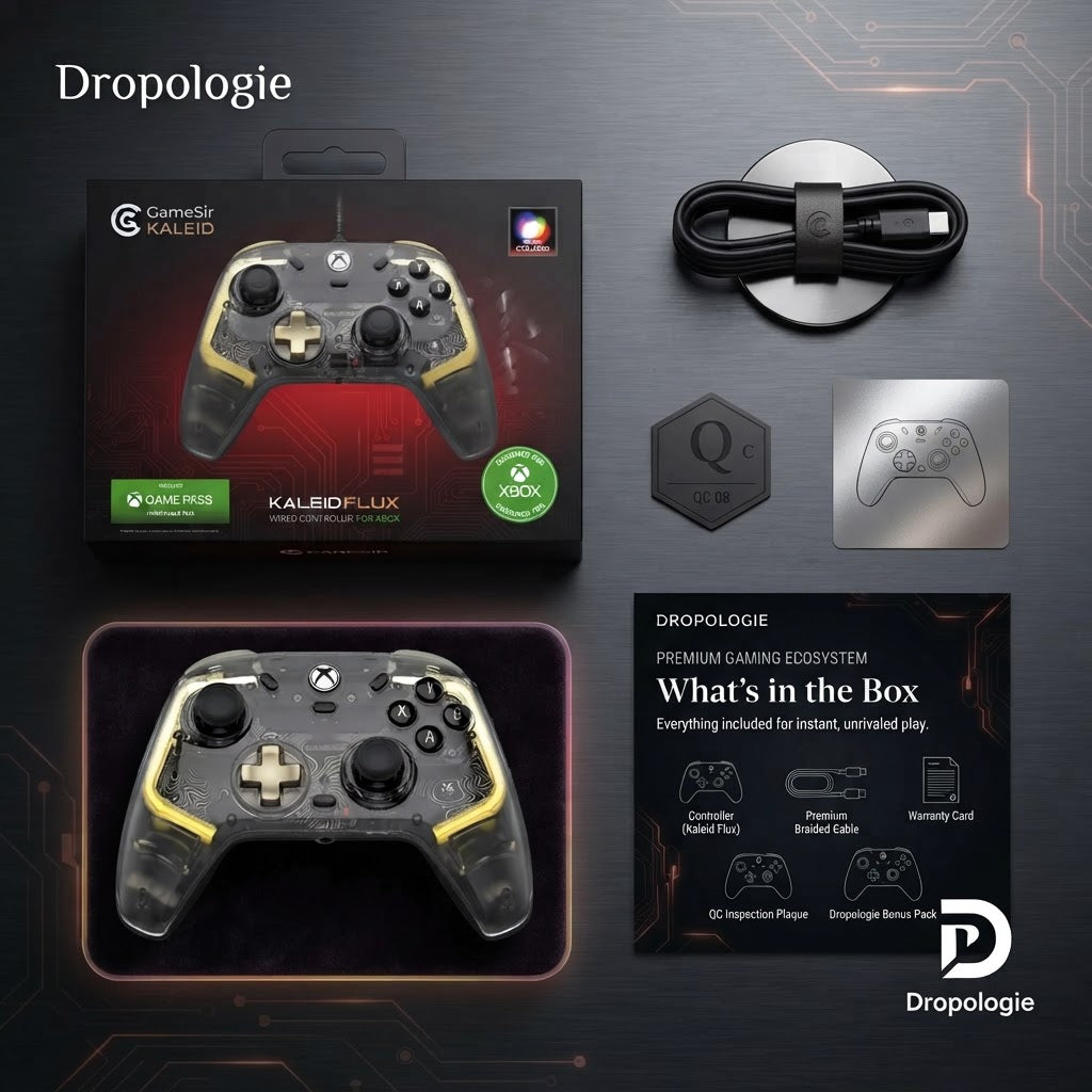 GameSir Kaleid Flux Xbox Controller Wired Gamepad for Xbox Series X, Xbox Series S, Xbox One game console Hall Effect Joystick