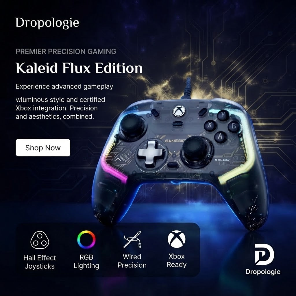 GameSir Kaleid Flux Xbox Controller Wired Gamepad for Xbox Series X, Xbox Series S, Xbox One game console Hall Effect Joystick