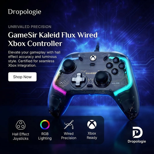 GameSir Kaleid Flux Xbox Controller Wired Gamepad for Xbox Series X, Xbox Series S, Xbox One game console Hall Effect Joystick