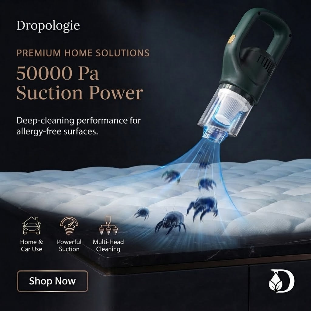 Wireless Handheld Vacuum Cleaner Cordless Chargeable 50000Pa Auto Vacuum for Home Car Pet Mini