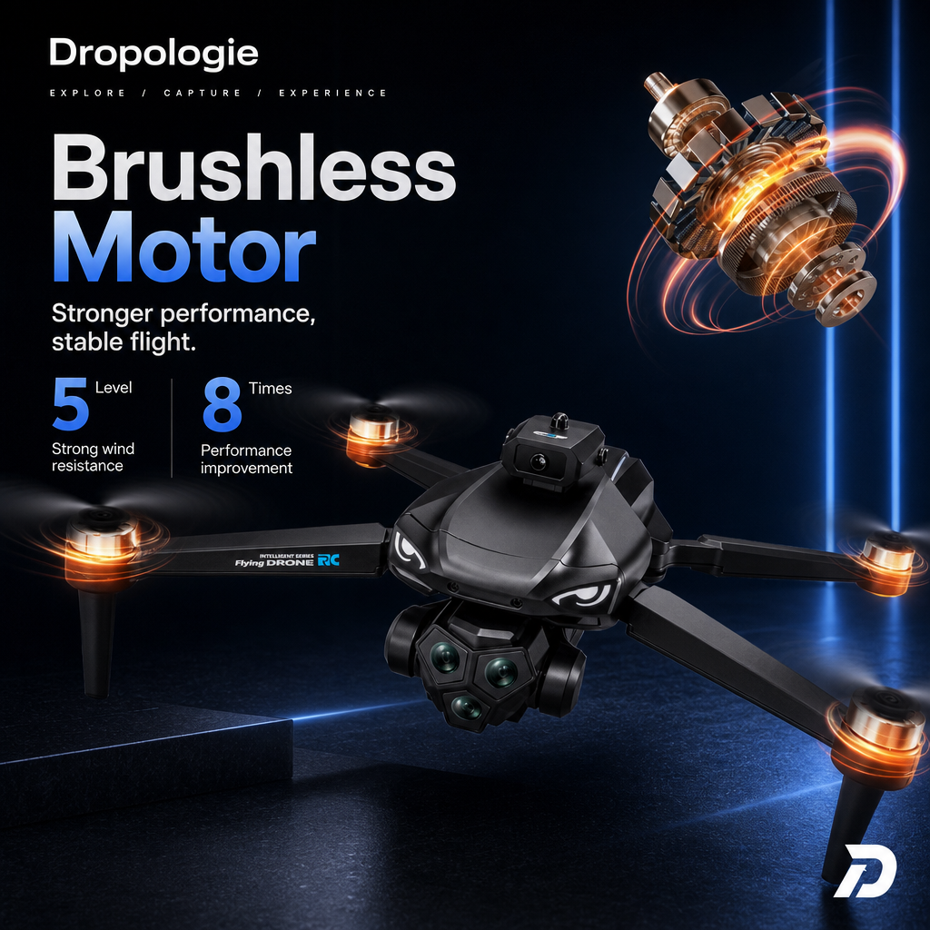 M33 MAX 8K HD FPV Drone with 5KM Range, Brushless Motors & 360° Obstacle Avoidance