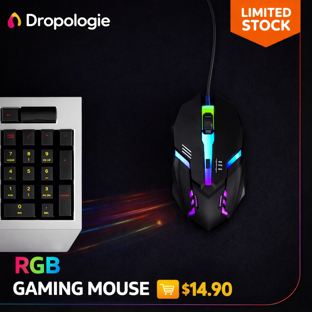 🎮 RGB Gaming Mouse – Ergonomic Design for Precision & Comfort