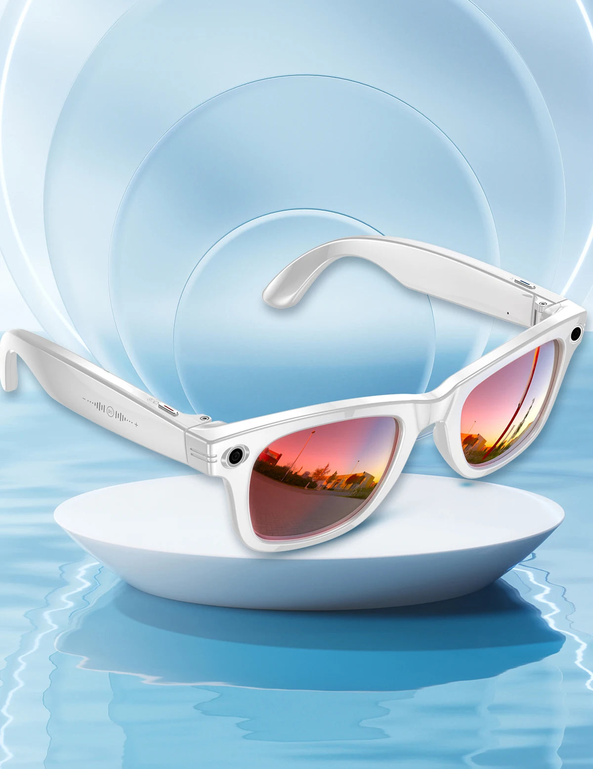 AI Smart Glasses with Camera – Hands-Free Video & Photo Recording Waterproof