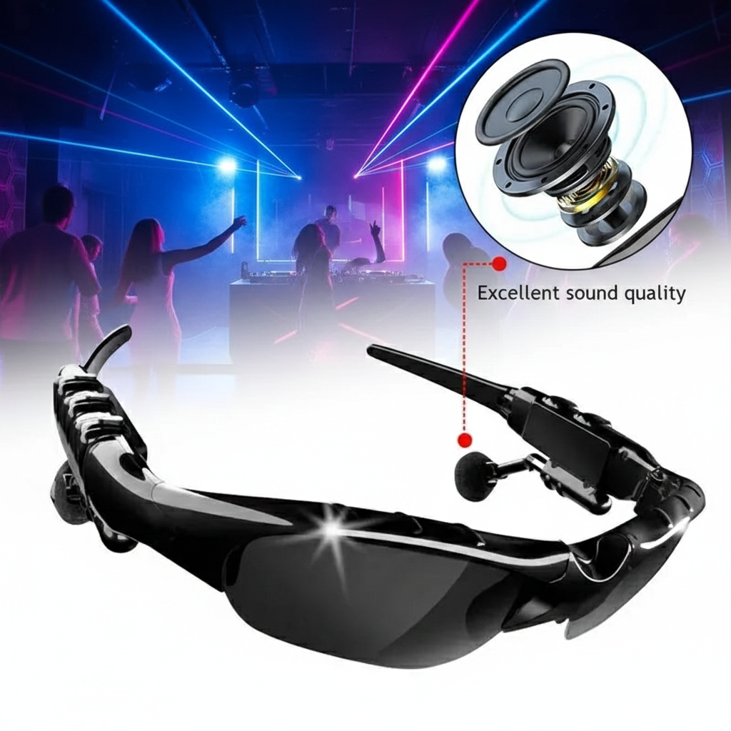 Bluetooth Sports Sunglasses – Open-Ear Audio & Polarized Lenses 🕶️