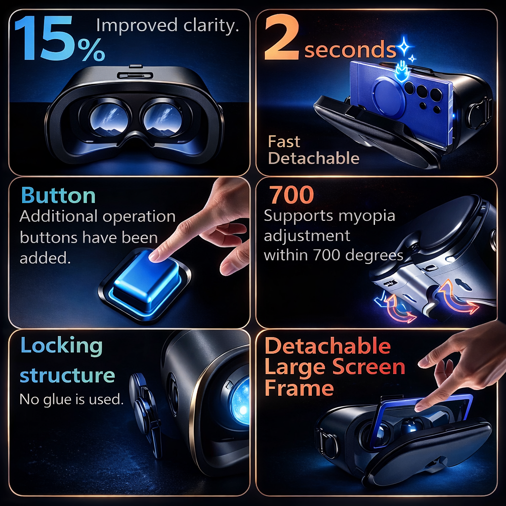 VRG Q8 – Immersive 3D Virtual Reality Headset