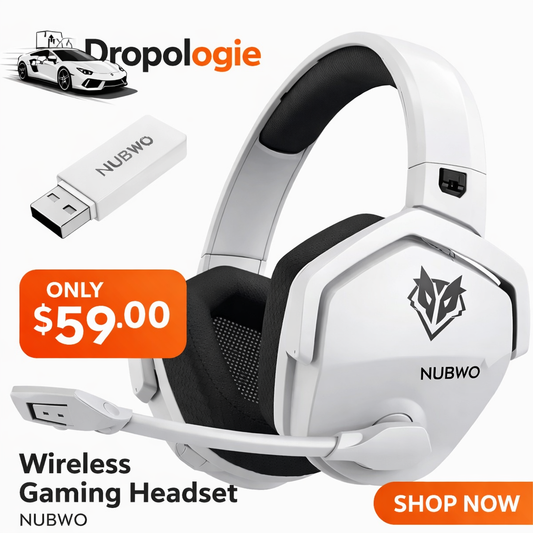 NUBWO N16 Wireless Gaming Headset – 23ms Low Latency | PS5, PS4 & PC