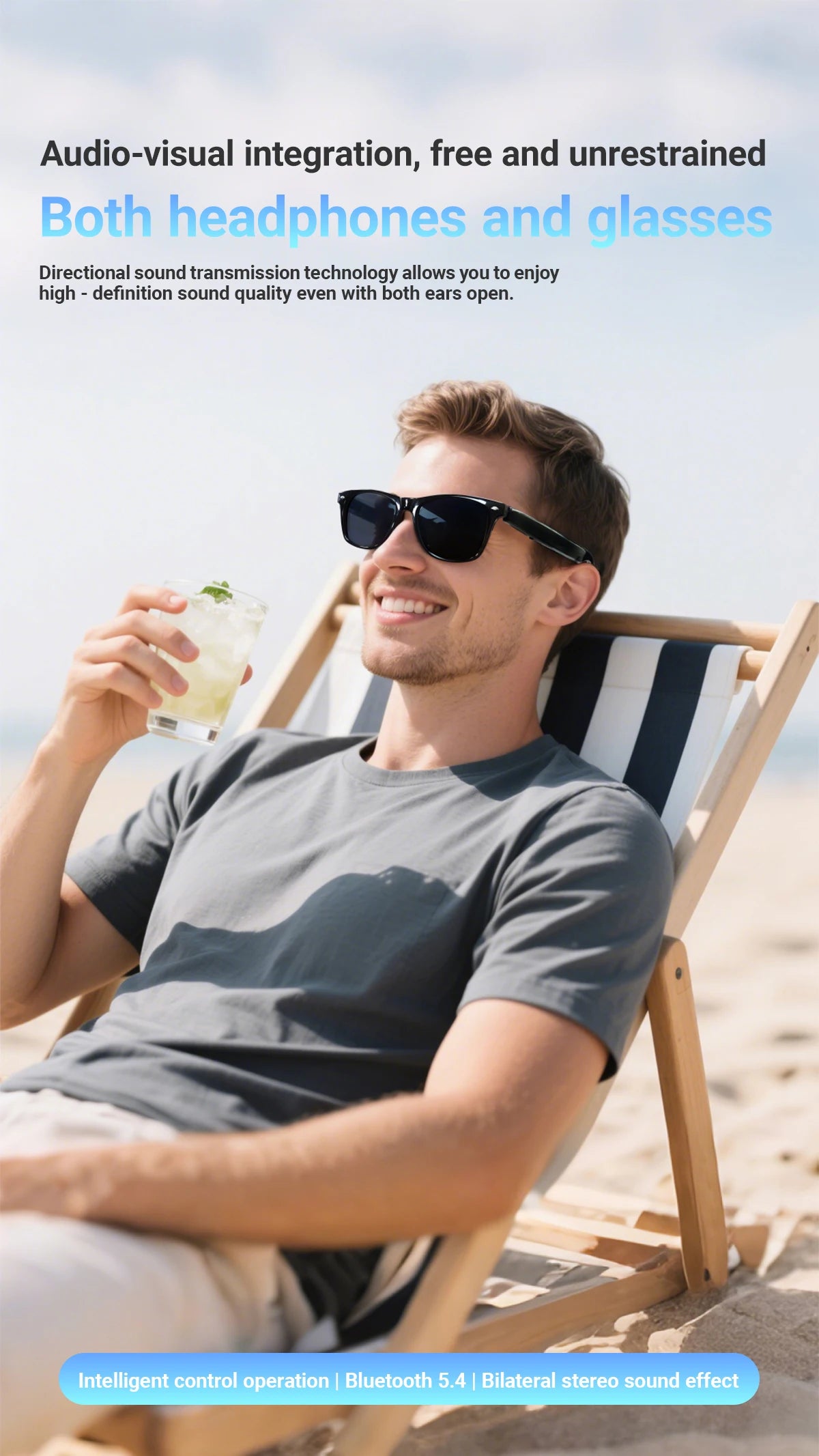 🧠 AI Smart Translation Glasses – Real-Time Language Assistance             +100 Languages