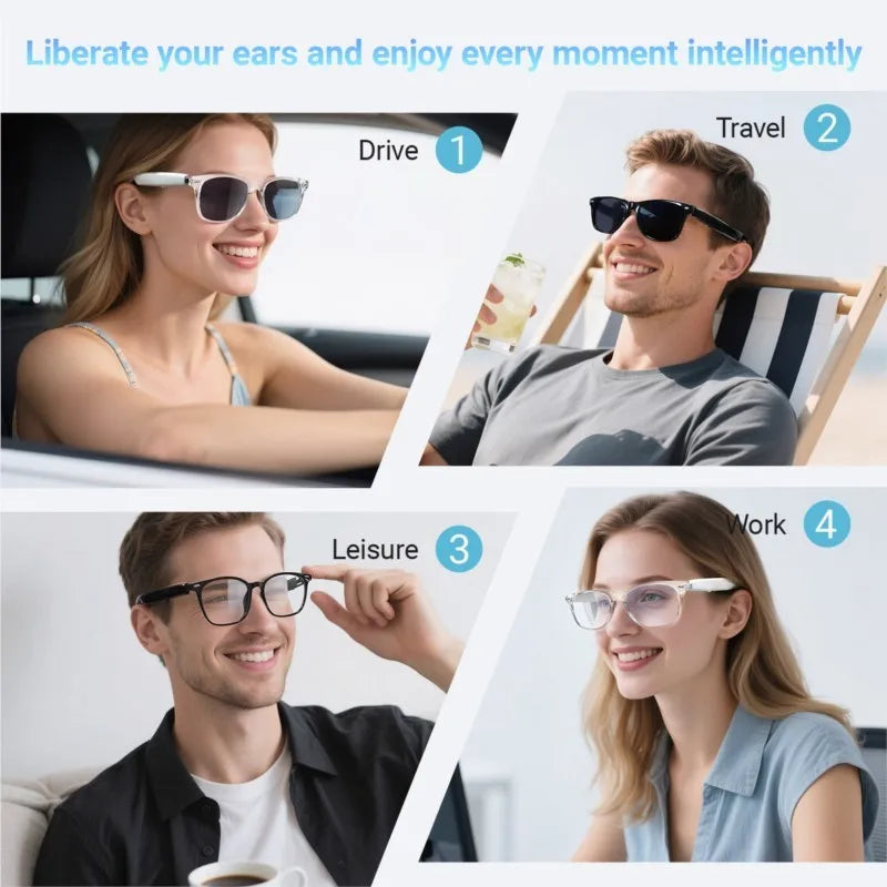 🧠 AI Smart Translation Glasses – Real-Time Language Assistance             +100 Languages