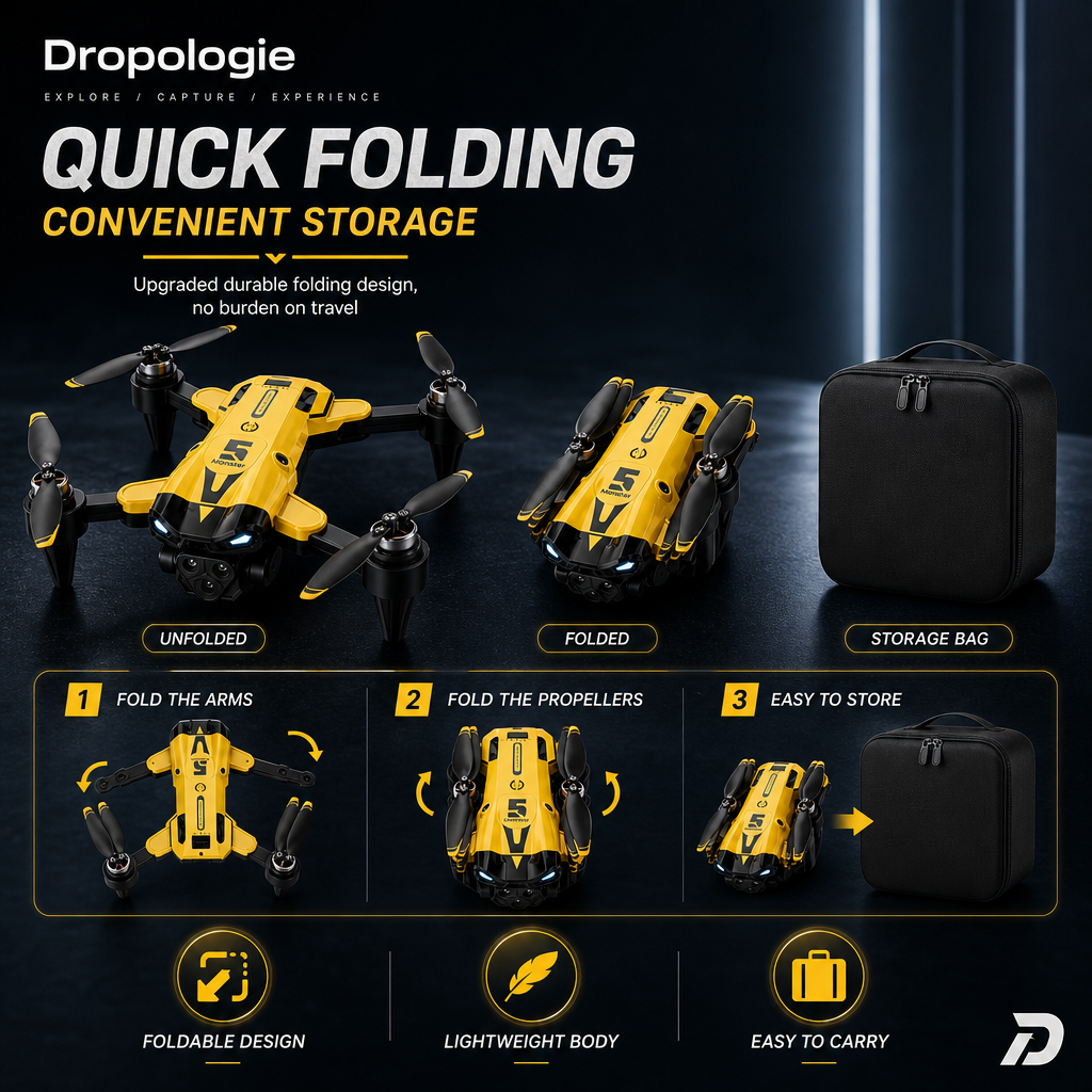 Aurelian B9 Pro 8K HD Drone with Triple Cameras & Obstacle Avoidance