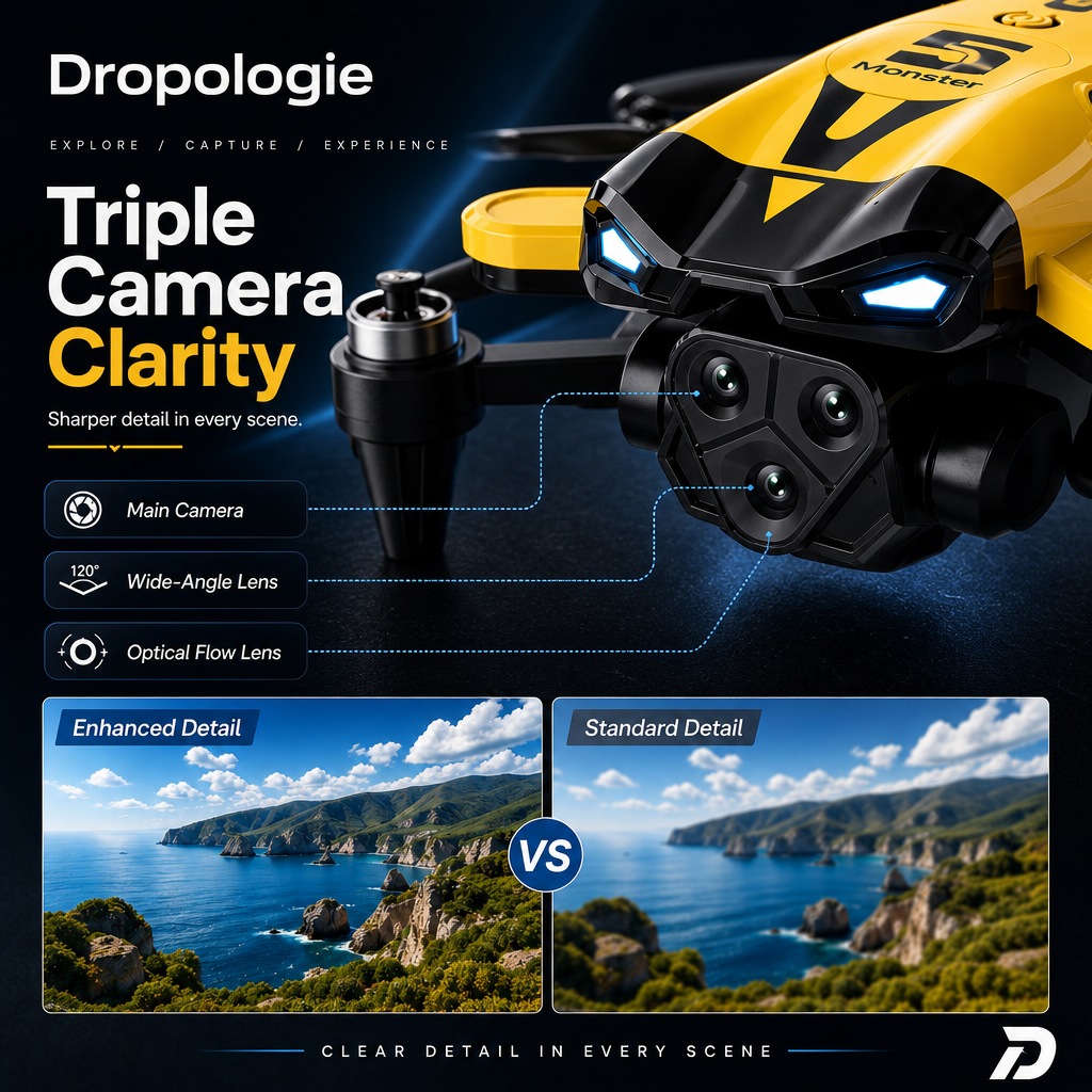 Aurelian B9 Pro 8K HD Drone with Triple Cameras & Obstacle Avoidance