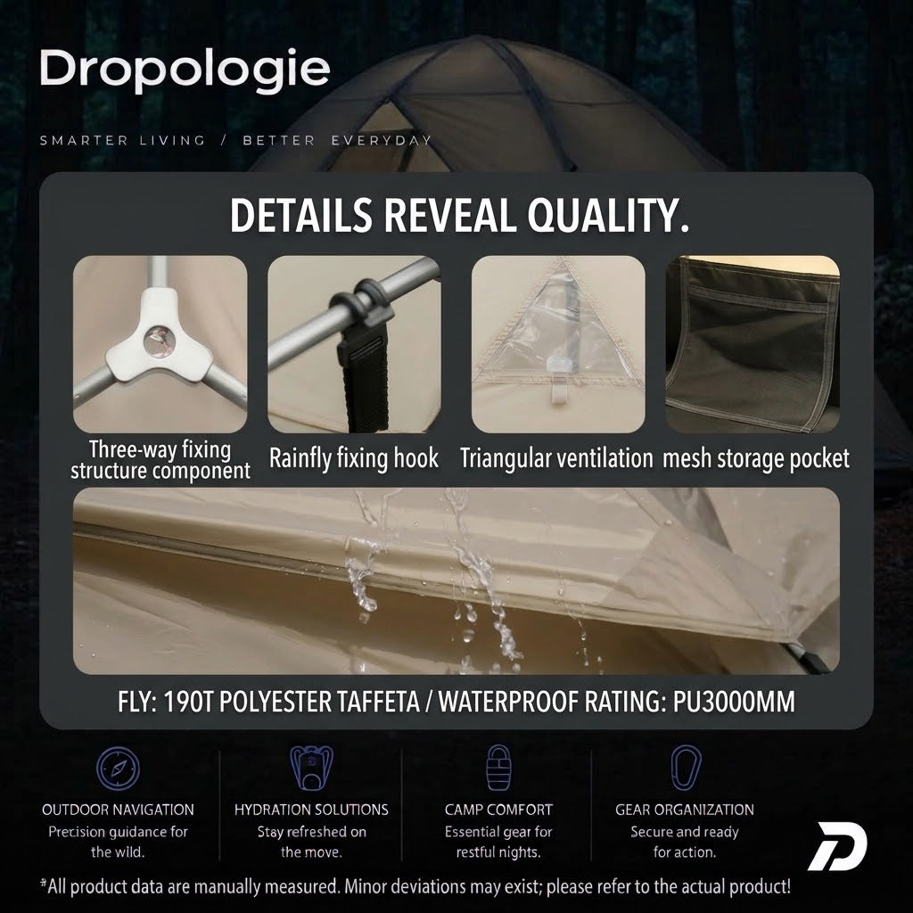 ⛺ Mountainhiker Waterproof Off Ground Camping Cot Tent – 4-Season Outdoor Tent