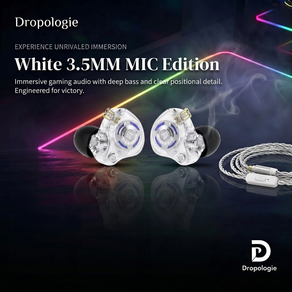 KZ Gale In-Ear Gaming Earphones E-sports Bass Metal Earbuds for Video Game Stage Live Sound Headphones