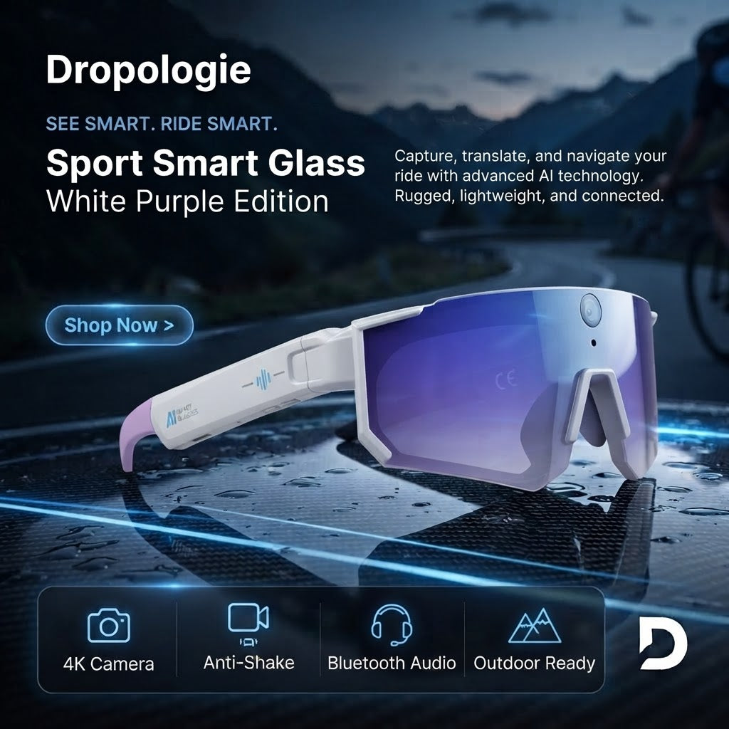 Sport Smart Glasses – M95 AI Sunglasses with 4K Camera, Bluetooth Calling & AI Translation
