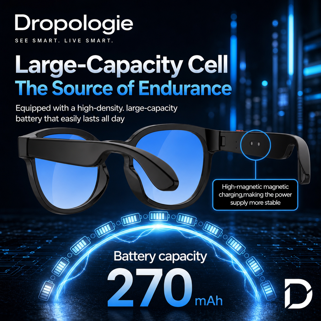 Ultimate AI Smart Glasses with Camera, Video Recording, Photo Recognition & Bluetooth Calling