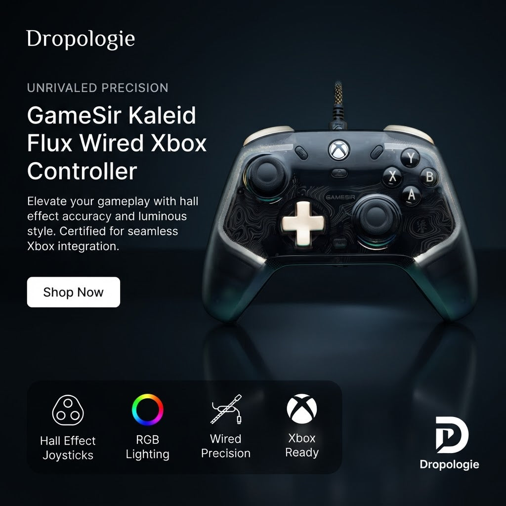 GameSir Kaleid Flux Xbox Controller Wired Gamepad for Xbox Series X, Xbox Series S, Xbox One game console Hall Effect Joystick