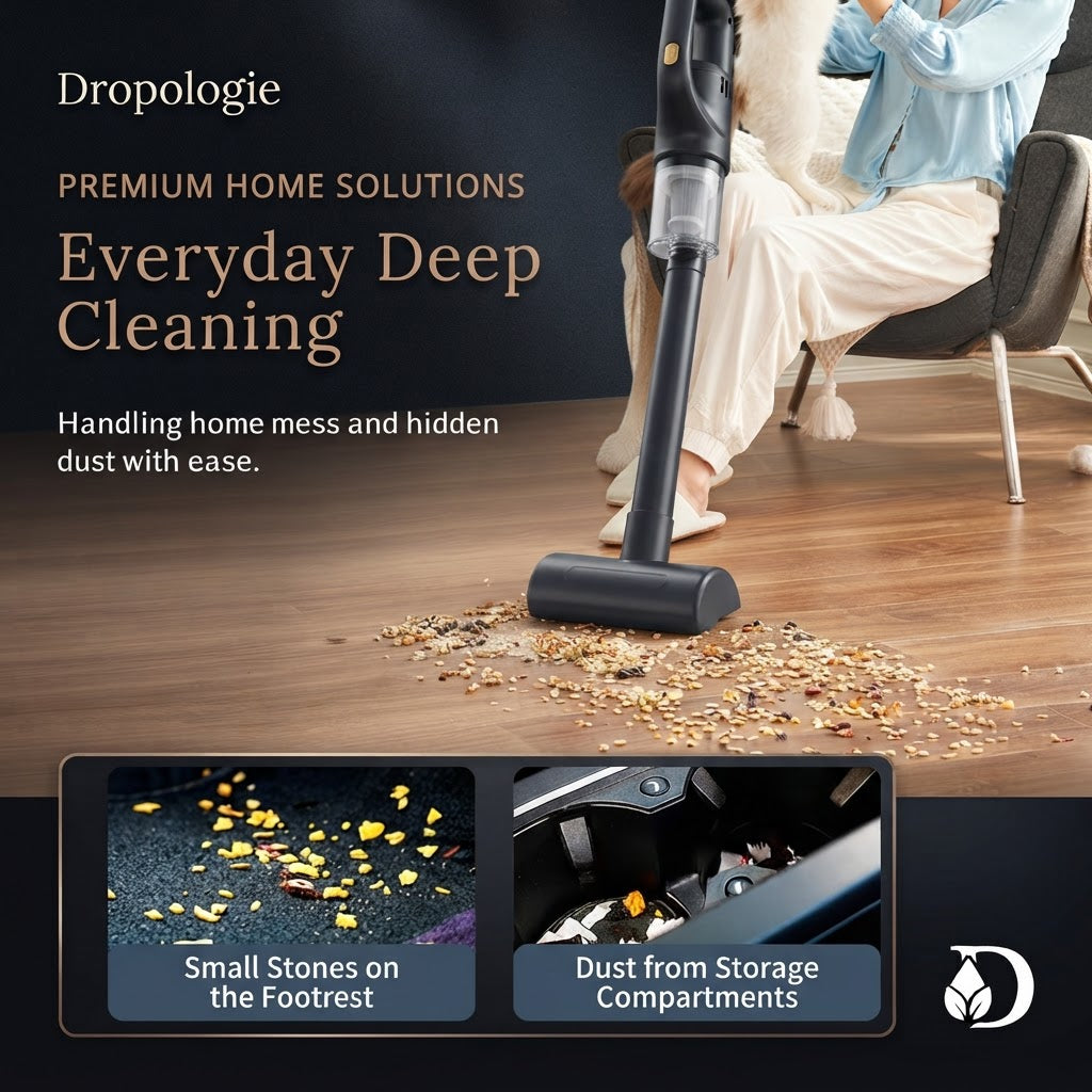 Wireless Handheld Vacuum Cleaner Cordless Chargeable 50000Pa Auto Vacuum for Home Car Pet Mini