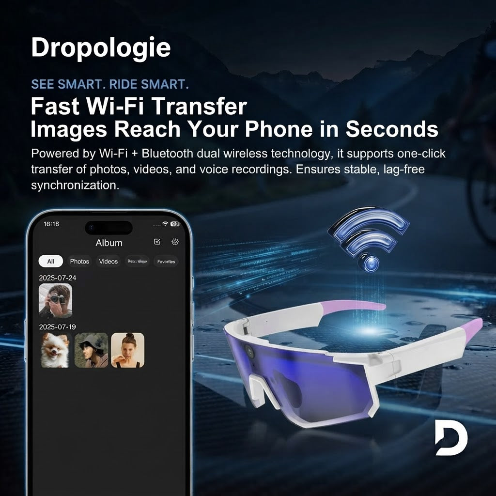 Sport Smart Glasses – M95 AI Sunglasses with 4K Camera, Bluetooth Calling & AI Translation